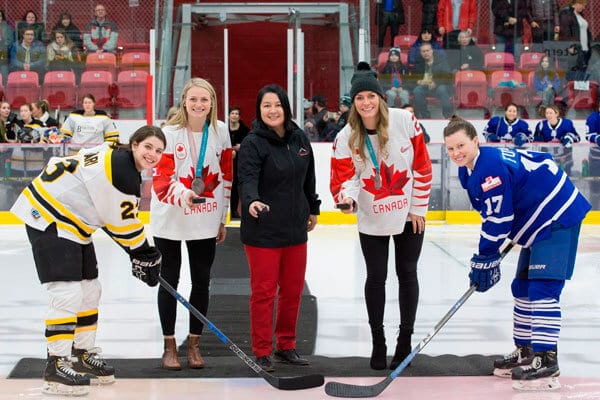 Team Canada Women's Hockey and Grindstone